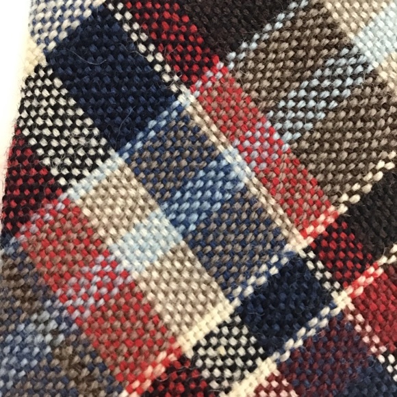 Rooster Ruffler Woven Plaid Necktie - Picture 3 of 6